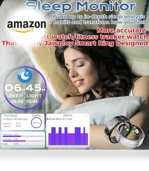 Smart Ring Fitness Tracker with Sleep Tracking and Heart Rate Monitor — Smart Rings, Jawploy
