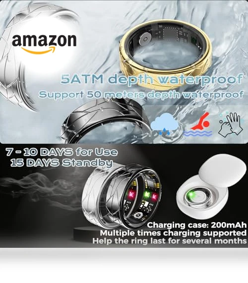 Smart Ring Fitness Tracker with Sleep Tracking and Heart Rate Monitor — Smart Rings, Jawploy