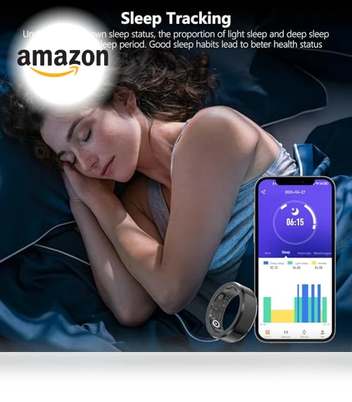 Smart Ring Fitness Tracker with Heart Rate and Blood Oxygen Monitor — Smart Rings, GenXenon