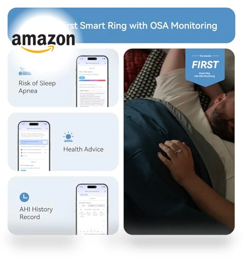Smart Ring with Sleep Apnea Monitoring, 12-Day Battery Life, Health Tracker — Smart Rings, Guangdong Jiu Zhi Technology Co., Ltd.