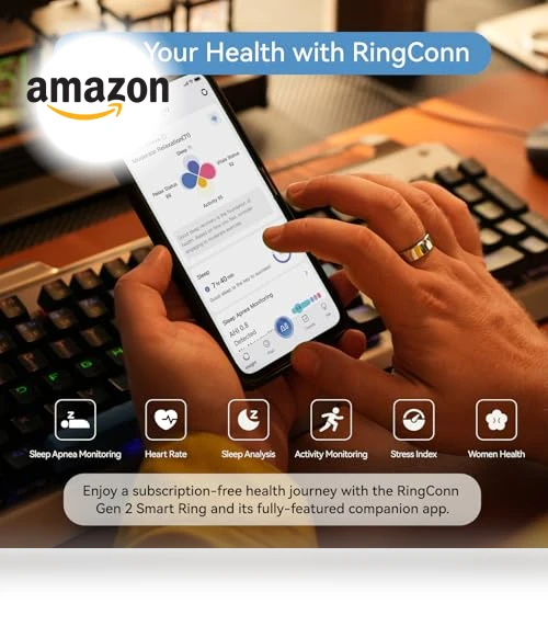 Smart Ring with Sleep Apnea Monitoring, 12-Day Battery Life, Health Tracker — Smart Rings, Guangdong Jiu Zhi Technology Co., Ltd.