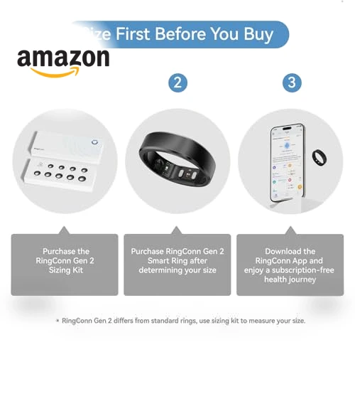 Smart Ring with Sleep Apnea Monitoring, 12-Day Battery Life, Health Tracker — Smart Rings, RingConn