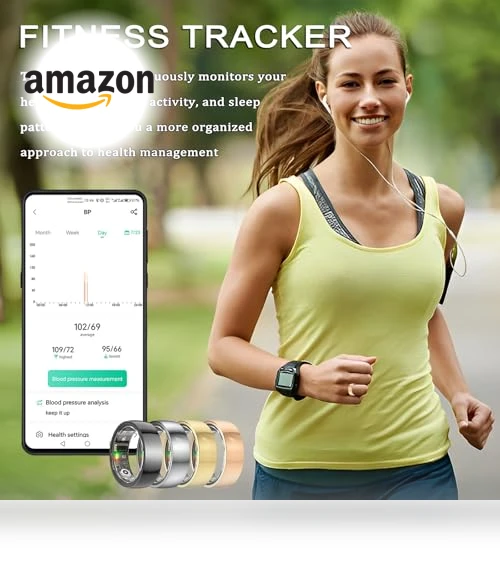 Upgraded Smart Ring Health Tracker with Sleep, Step, Heart Rate, Blood Oxygen Monitoring — Smart Rings, Shenzhen Xinzhiyan Technology Co., Ltd.