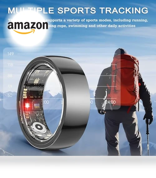 Upgraded Smart Ring Health Tracker with Sleep, Step, Heart Rate, Blood Oxygen Monitoring — Smart Rings, Shenzhen Xinzhiyan Technology Co., Ltd.