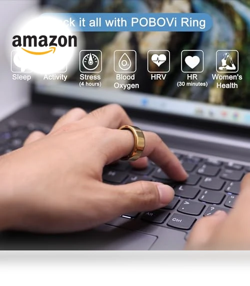 Smart Ring - Sleep/Stress/HR Tracker with Sizing Kit — Smart Rings, POBOVi
