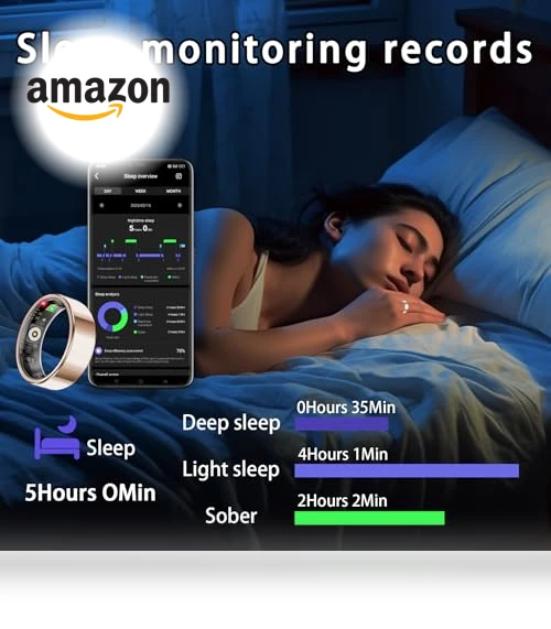 Smart Ring with Health Tracking, Sleep Monitor, Fitness Tracker — Smart Rings, Amwentu