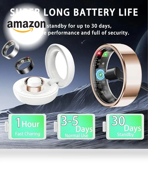 Smart Ring with Health Tracking, Sleep Monitor, Fitness Tracker — Smart Rings, Amwentu