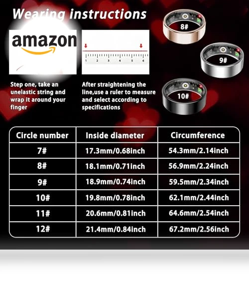 Smart Ring with Heart Rate, Sleep, and Fitness Tracking — Smart Rings, Amwentu
