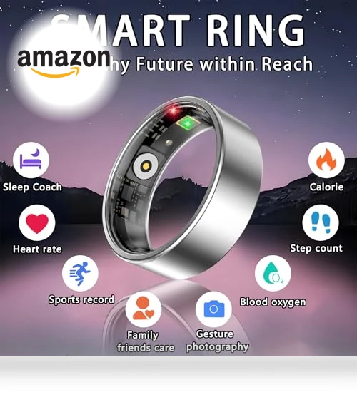 Smart Ring with Heart Rate, Sleep, and Fitness Tracking — Smart Rings, Amwentu