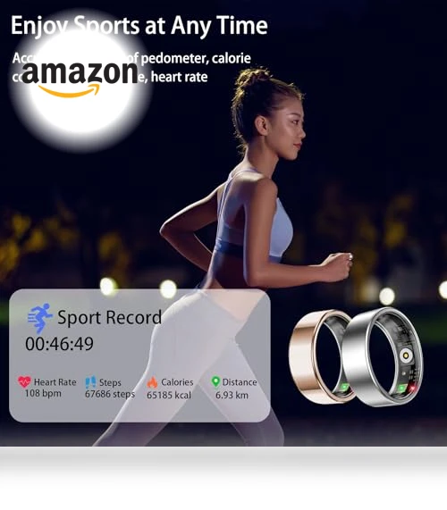 Smart Ring with Heart Rate, Sleep, and Fitness Tracking — Smart Rings, Amwentu