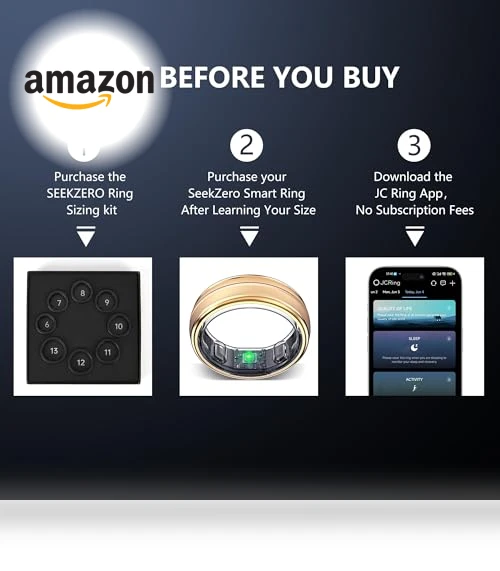 Smart Fitness Ring with Sleep & Step Tracker — Smart Rings, SEEKZERO