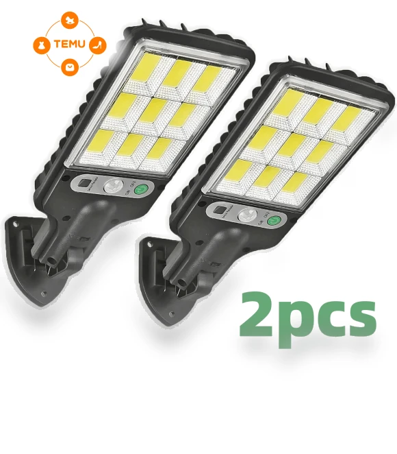 Bright Solar Outdoor Lights, 108 Cob Led Safety Waterproof Lights — Outdoor Security & Flood Lighting