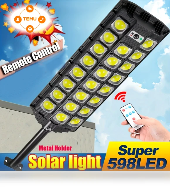Outdoor Solar Street Lights 598 LED — Street Lighting