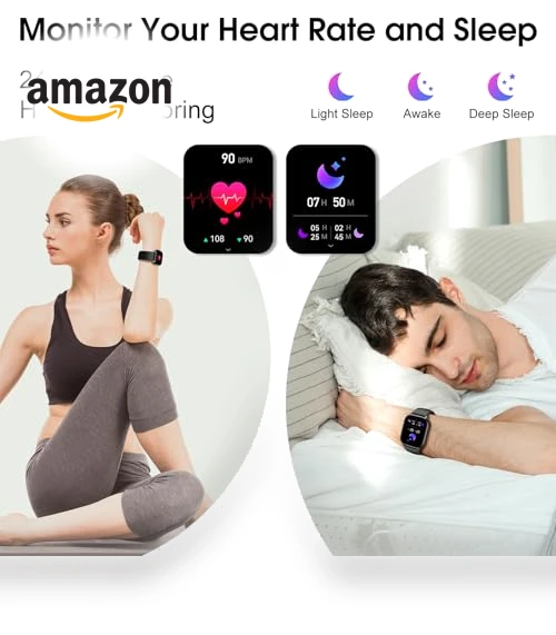 2.1" Smart Watch with Heart Rate Monitor, 120+ Sport Modes, IP68 Waterproof — Smartwatches, BP Doctor