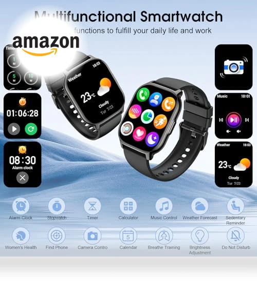 2.1" Smart Watch with Heart Rate Monitor, 120+ Sport Modes, IP68 Waterproof — Smartwatches, BP Doctor