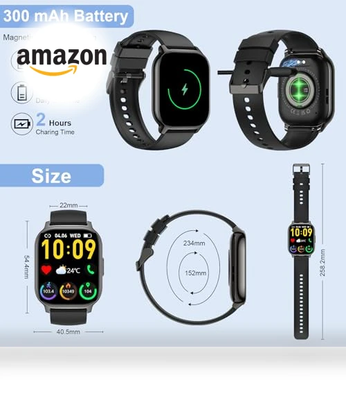 2.1" Smart Watch with Heart Rate Monitor, 120+ Sport Modes, IP68 Waterproof — Smartwatches, BP Doctor
