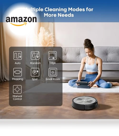 2-in-1 Robot Vacuum and Mop Combo with Smart Navigation — Smart Cleaning Robots, AZQQ