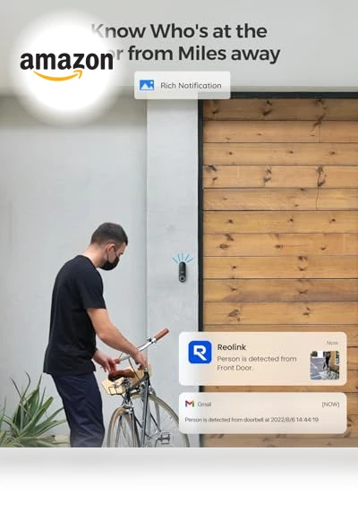 2K Video Doorbell WiFi Camera - Outdoor Security, Smart Detection, Local Storage — Cameras & Monitors, Reolink