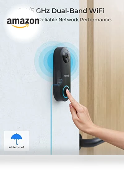 2K Video Doorbell WiFi Camera - Outdoor Security, Smart Detection, Local Storage — Cameras & Monitors, Reolink