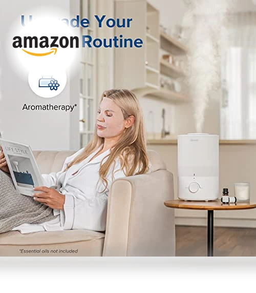 3L Cool Mist Humidifier with Essential Oil Diffuser — Air Moisturizers, LEVOIT
