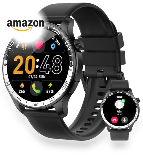 40mm AMOLED Touchscreen Smartwatch with Fitness Tracker — Smartwatches, Fempoin