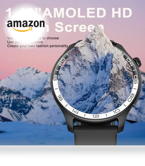 40mm AMOLED Touchscreen Smartwatch with Fitness Tracker — Smartwatches, Fempoin