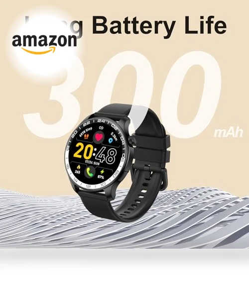 40mm AMOLED Touchscreen Smartwatch with Fitness Tracker — Smartwatches, Fempoin