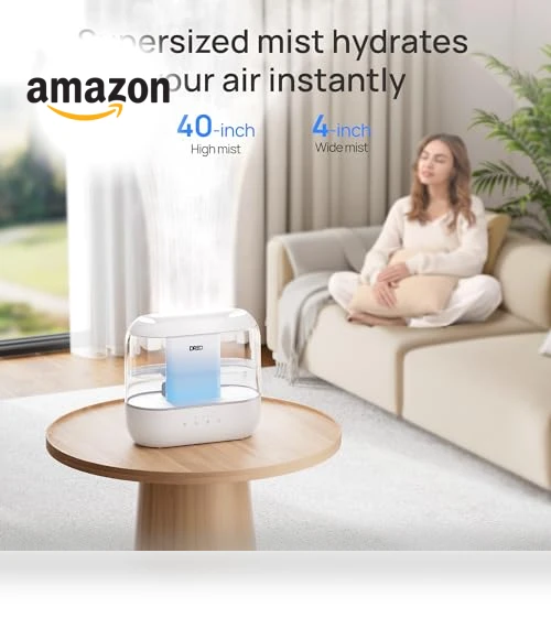 Top Fill 4L Supersized Cool Mist Humidifier — Air Moisturizers, Dreo