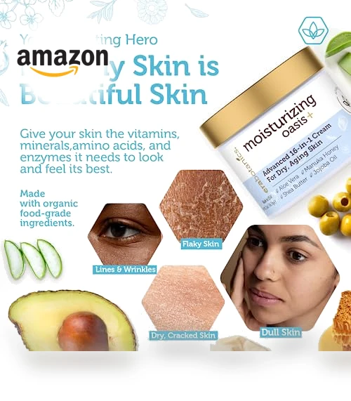 Advanced Face Moisturizer for Dry Skin - Nourishing Night Cream — Beauty & Personal Care, Era Organics