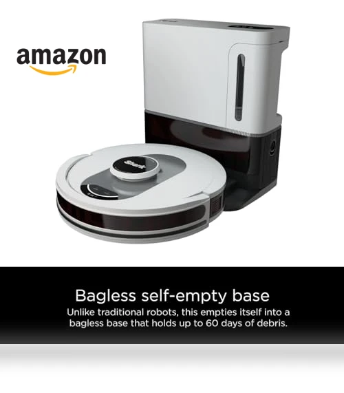 AI Ultra Voice Control Robot Vacuum with Matrix Clean Navigation — Smart Cleaning Robots, Shark