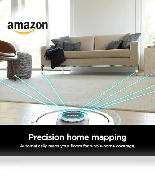 AI Ultra Voice Control Robot Vacuum with Matrix Clean Navigation — Smart Cleaning Robots, Shark