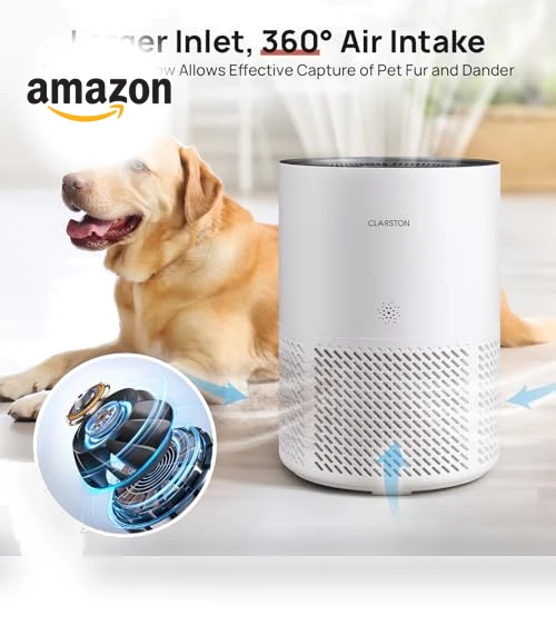 Large Room Air Purifier with Air Quality Sensors — Electrostatic Air Purifiers, CLARSTON