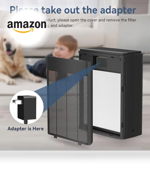 Large Room Air Purifier with H13 HEPA Filter for Pets, Smoke, and Odor — Electrostatic Air Purifiers, AIUZLK