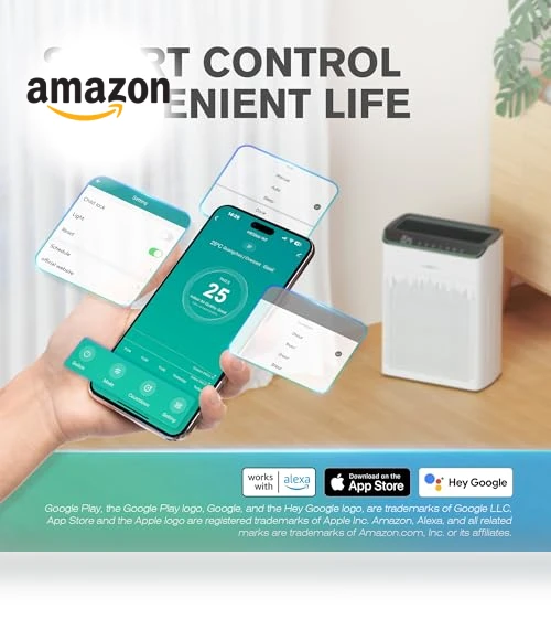 Smart Air Purifier for Large Rooms up to 1690 ft² with HEPA Filter — Electrostatic Air Purifiers, MORENTO