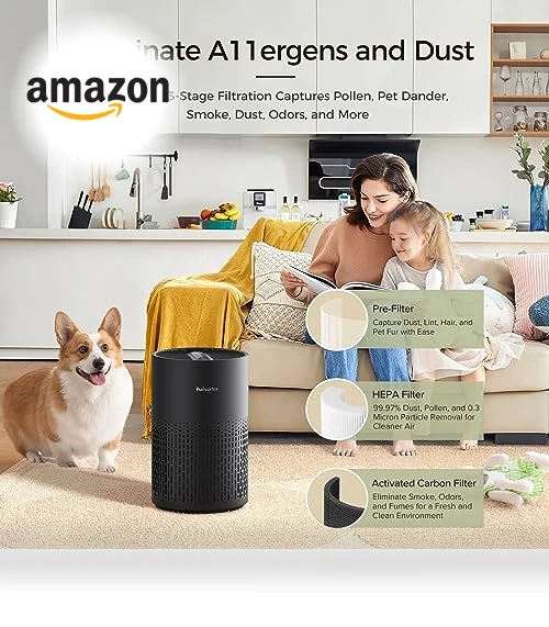 H13 True HEPA Air Purifier for Allergies, Pollen, Smoke, Dust, Pets Dander, Odor — Air Purifier Components & Enhancements, Purivortex