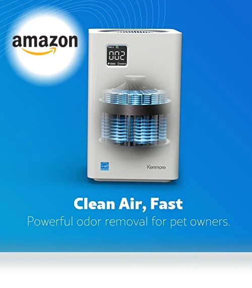 Air Purifier with H13 True HEPA Filter, Covers Up to 1200 Sq.Foot, 24db SilentClean 3-Stage HEPA Filtration System — Air Ionizers, Kenmore