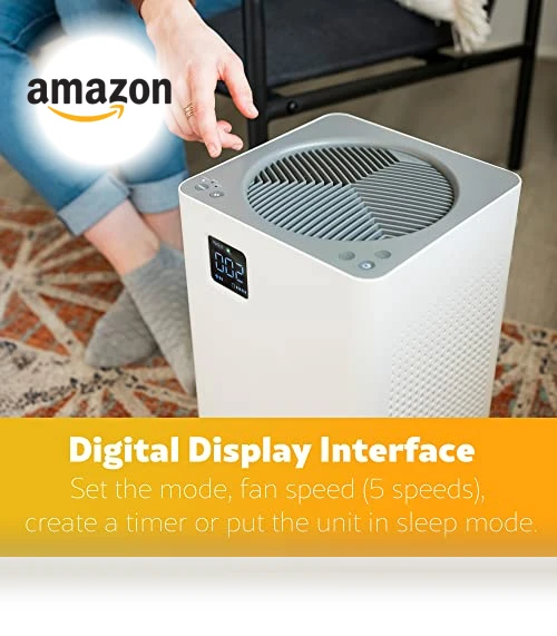 Air Purifier with H13 True HEPA Filter, Covers Up to 1200 Sq.Foot, 24db SilentClean 3-Stage HEPA Filtration System — Air Ionizers, Kenmore