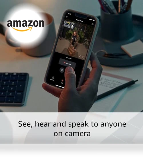 Battery Doorbell Pro with Two-Way Talk, 3D Motion Detection, 1536p HD+ Video — Smart Home Security, Ring