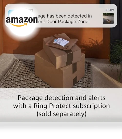Battery Doorbell Pro with Two-Way Talk, 3D Motion Detection, 1536p HD+ Video — Smart Home Security, Ring