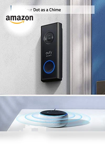Battery Video Doorbell Kit, 1080p, No Subscription, Wi-Fi, 120-Day Battery Life, AI Detection — Kits, eufy
