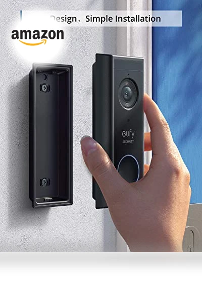 Battery Video Doorbell Kit, 1080p, No Subscription, Wi-Fi, 120-Day Battery Life, AI Detection — Kits, eufy
