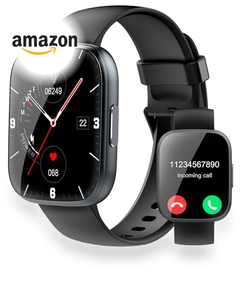 1.95" HD Touch Screen Smart Watch with Bluetooth Call, Fitness Tracker — Smartwatches, Puqo