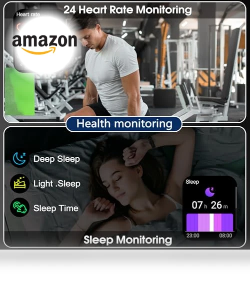 1.95" HD Touch Screen Smart Watch with Bluetooth Call, Fitness Tracker — Smartwatches, Puqo