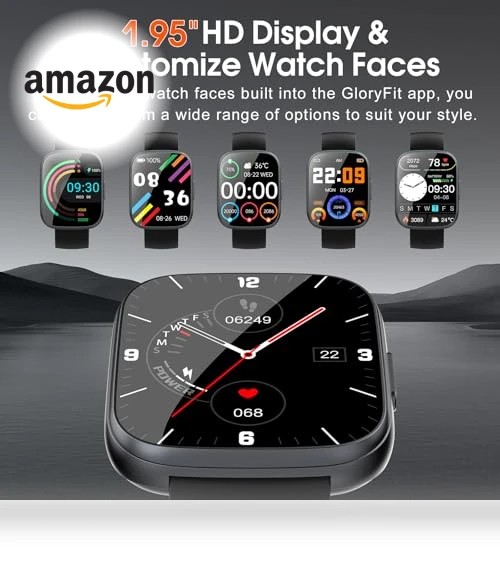 1.95" HD Touch Screen Smart Watch with Bluetooth Call, Fitness Tracker — Smartwatches, Puqo