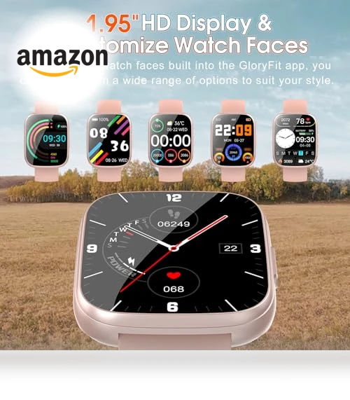 Smart Watch with Bluetooth Call, 1.95" HD Touch Screen, Fitness & Sleep Tracker — Smartwatches, Puqo