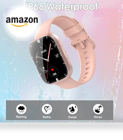 Smart Watch with Bluetooth Call, 1.95" HD Touch Screen, Fitness & Sleep Tracker — Smartwatches, Puqo