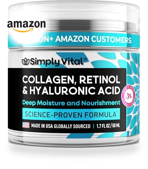 Anti-Aging Face Moisturizer with Collagen, Retinol & Hyaluronic Acid — Beauty & Personal Care, SimplyVital