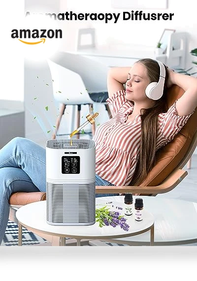 HEPA Air Purifier for Large Room up to 600 sq.ft with Fragrance Sponge — Electrostatic Air Purifiers, VEWIOR