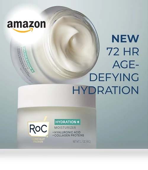 Hyaluronic Acid Moisturizer Face Cream with Retinol Eye Cream — Beauty & Personal Care, RoC