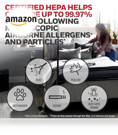 HEPA Air Purifier for Extra-Large Rooms with Air Quality Monitor — Air Purifier Components & Enhancements, Honeywell